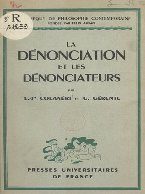cover image of La dénonciation et les dénonciateurs